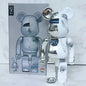 Novelty Items Bearbricks 400% 1000 Cyberpunk Daft Punk Joint Bright Face Violation Bear Collection Decorated Grizzly Bear Statue Model3 X2501091