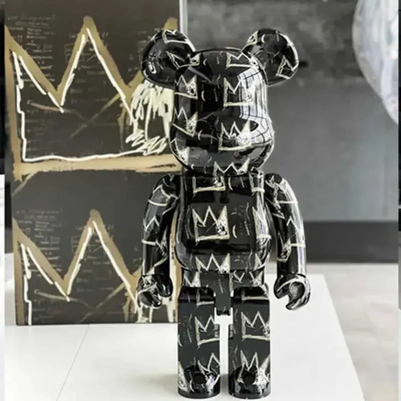 Novelty Items Bearbricks 400% 1000 Cyberpunk Daft Punk Joint Bright Face Violation Bear Collection Decorated Grizzly Bear Statue Model3 X2501091