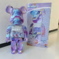 Novelty Items Bearbricks 400% 1000 Cyberpunk Daft Punk Joint Bright Face Violation Bear Collection Decorated Grizzly Bear Statue Model3 X2501091